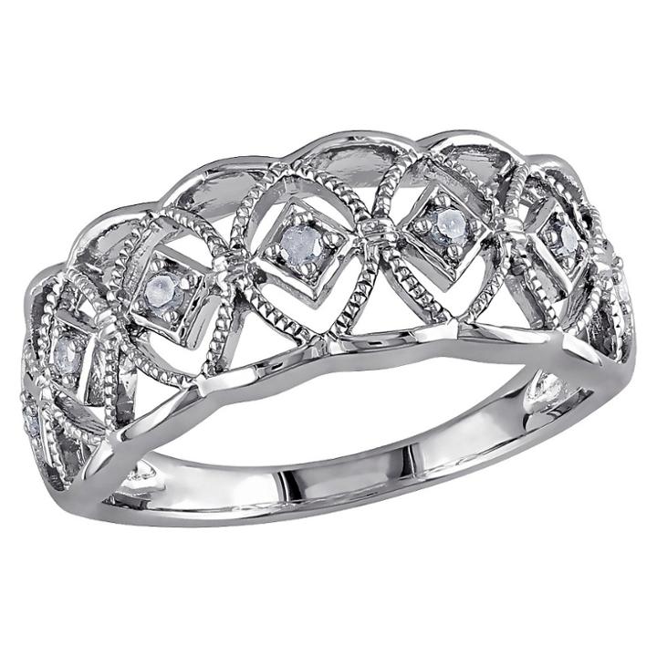 Target 1/10 Ct. T.w. Diamond Ring In Sterling Silver - I3
