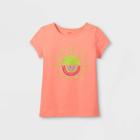 Girls' Adaptive Happy Days Graphic T-shirt - Cat & Jack Peach