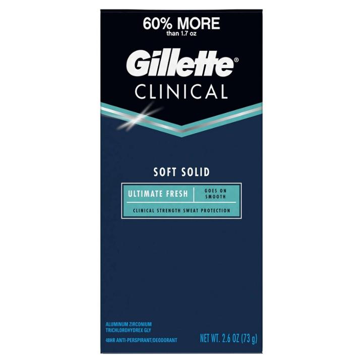 Target Gillette Clinical Ultimate Fresh Advanced Soft Solid Antiperspirant And Deodorant