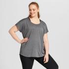 Women's Plus-size Run T-shirt - C9 Champion Dark Heather Gray