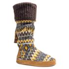 Women's Muk Luks Winona Slipper Boots - Brown Xl(9-10), Size: