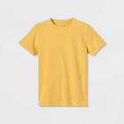 Boys' Short Sleeve Garment Wash T-shirt - Cat & Jack Bright Yellow