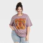Desert Dreamer Women's Plus Size Protect Our Planet Short Sleeve Graphic T-shirt - Purple