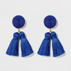 Sugarfix By Baublebar Miniature Tassel Drop Earrings - Bright Blue, Girl's