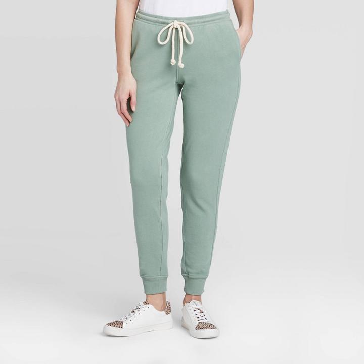 Women's Mid-rise Full Jogger Pants - Universal Thread Green