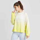 Women's Dyed Cozy Long Sleeve Sweatshirt - Joylab Lime Xs, Women's, Yellow