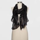 Estee & Lilly Satin Chiffon Wrap - Black