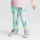 Toddler Girls' Leggings Pants - Cat & Jack Aqua Float