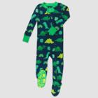 Honest Baby Boys' Dino Gold Organic Cotton Snug Fit Footed Pajama