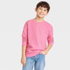 Boys' Thermal Crew Neck Shirt - Cat & Jack Pink