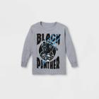 Boys' Marvel Black Panther Long Sleeve Graphic T-shirt - Gray