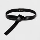 Women's Looped Knot Belt - A New Day Black