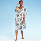 Women's Botanical Print Midi Length Kaftan Cover Up - Kona Sol S, Women's, Size: