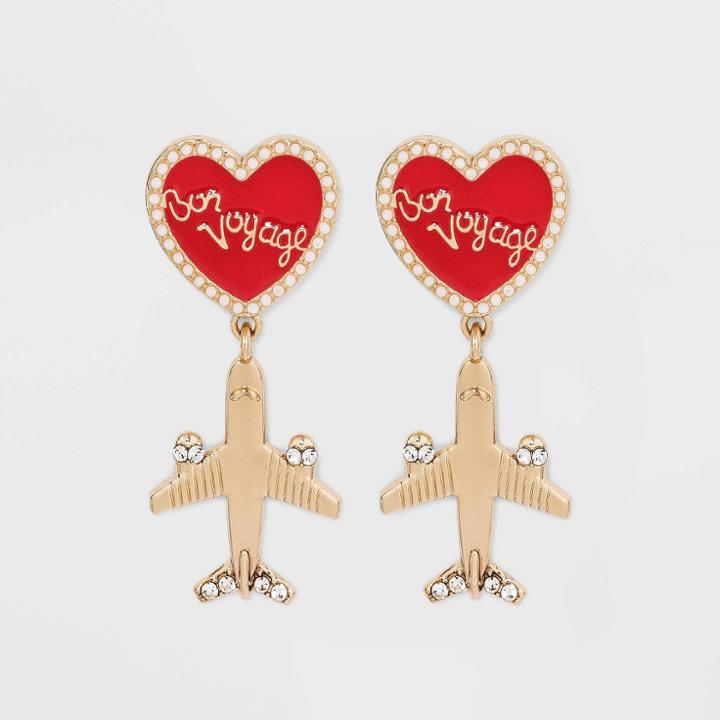 Sugarfix By Baublebar 'jetsetter' Drop Earrings - Red