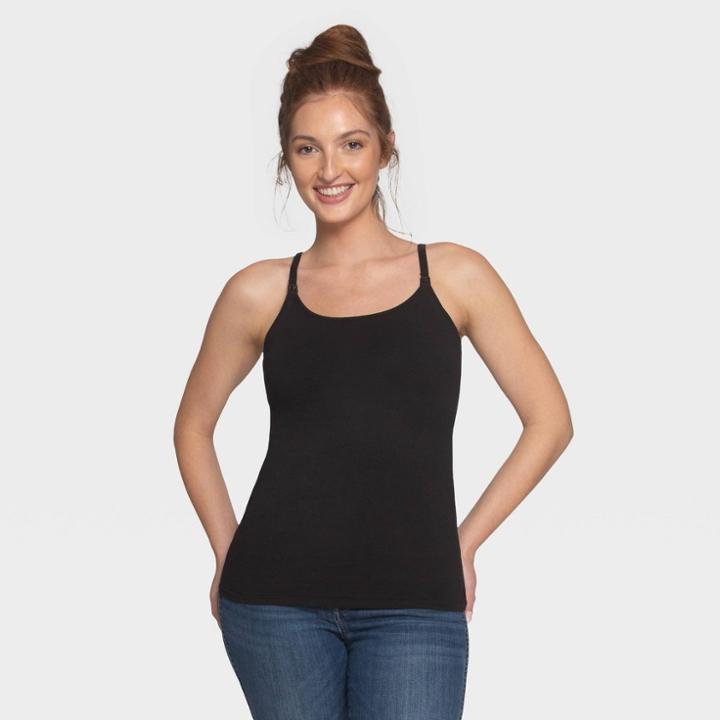 Belly Bandit Leak Resistant Nursing Maternity Tank Top - Black