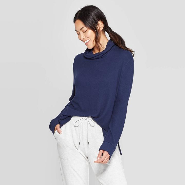 Women's Cashmink Lounge Top - Stars Above Navy Xl, Women's, Blue