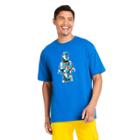 Men's Urban Brick Lego Minifigure Graphic Short Sleeve T-shirt - Lego Collection X Target Blue