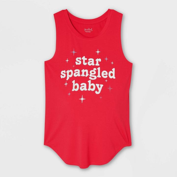 Maternity Star Spangled Baby Americana Graphic Tank Top - Isabel Maternity By Ingrid & Isabel