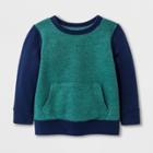 Toddler Boys' Adaptive Fleece Pullover - Cat & Jack Green