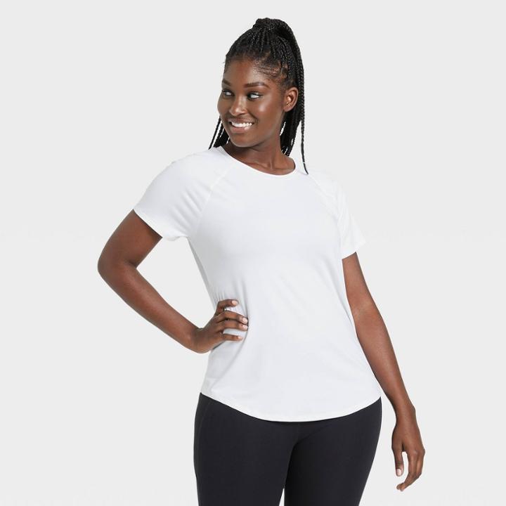 Women's Essential Crewneck Short Sleeve T-shirt - All In Motion White