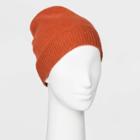 Women's Beanie Hats - A New Day Orange One Size, Women's
