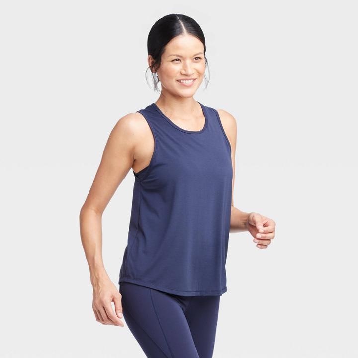 Women's Active Tank Top - All In Motion Navy Xs, Women's, Blue