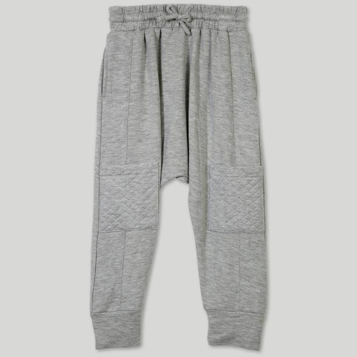 Afton Street Toddler Boys' Quilted Jogger Pants - Gray