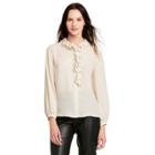 Women's Long Sleeve Ruffle Blouse - Nili Lotan X Target Cream Xxs
