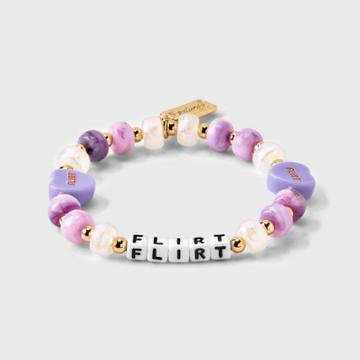 Flirt Beaded Bracelet - Little Words Project Purple