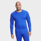 Men's Long Sleeve Fitted T-shirt - All In Motion Blue
