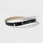 Target Women's Vinyl Pouch Belt - Wild Fable Black/clear