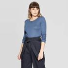 Women's Regular Fit Long Sleeve Crewneck T-shirt - A New Day
