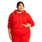 Women's Plus Size Color Block Hoodie - Lego Collection X Target Red/pink/orange