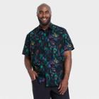 Men's Adventure Button-up T-shirt - All In Motion Black/purple