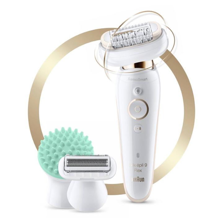 Braun Silk-epil 9 Flex 3-in-1 Women's Cordless Wet & Dry Epilator + 5 Extra Accessories