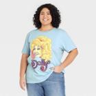 Women's Dolly Parton Plus Size Short Sleeve Graphic T-shirt - Blue