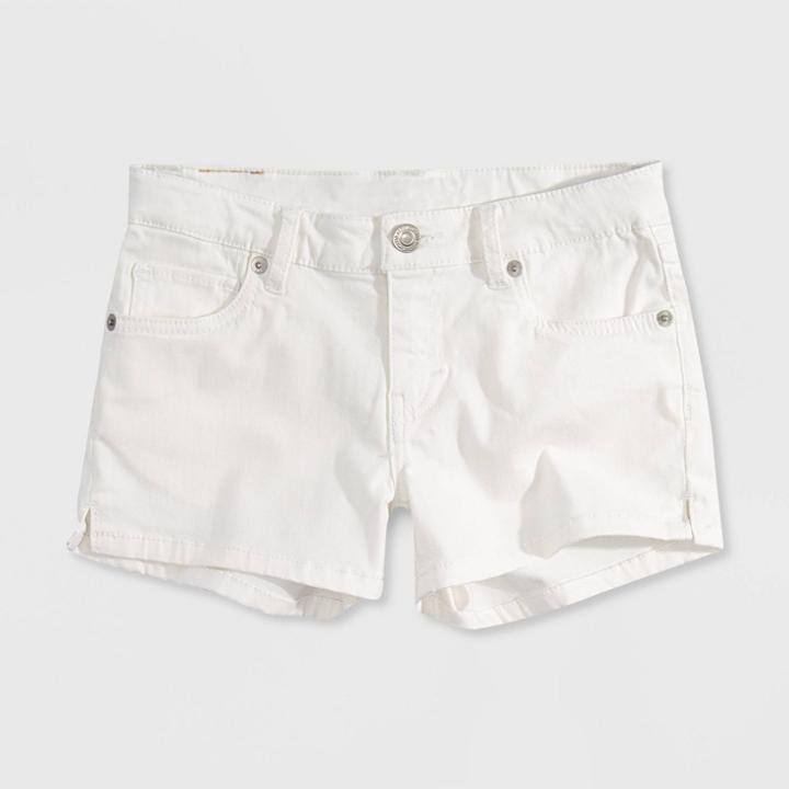 Levi's Girls' Jean Shorts - White
