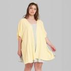 Women's Plus High-low Ruana Kimono Jacket - Wild Fable Yellow