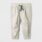 Baby Boys' Twill Joggers Set - Cat & Jack Tan/gray