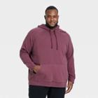 Men's Big & Tall French Terry Fleece Hoodie - Goodfellow & Co Plum Purple