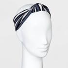 Cable Stripe Knot Headwarp - Universal Thread Navy