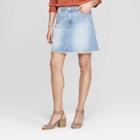 Women's Destructed Denim Mini Skirt - Universal Thread