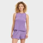Women's Terry Tank Top - A New Day Purple