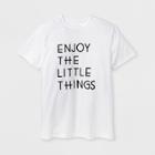 Shinsung Tongsang Men's Short Sleeve Enjoy The Little Things Graphic T-shirt - White