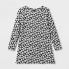 Toddler Girls' Ribbed Long Sleeve Dress - Art Class Black