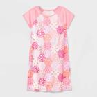 Girls' Floral Short Sleeve Nightgown - Cat & Jack