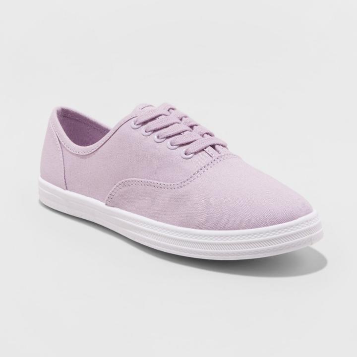 Women's Emilee Lace Up Canvas Sneakers - Wild Fable Lavender (purple)
