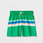 Toddler Boys' Adaptive Woven Swim Trunk - Cat & Jack Green