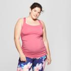 Maternity Plus Size Active Tank - Isabel Maternity By Ingrid & Isabel Pink