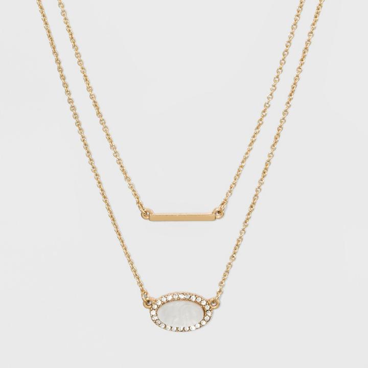 Sugarfix By Baublebar Layered Necklace With Pendants Gift Set - Gold, Girl's